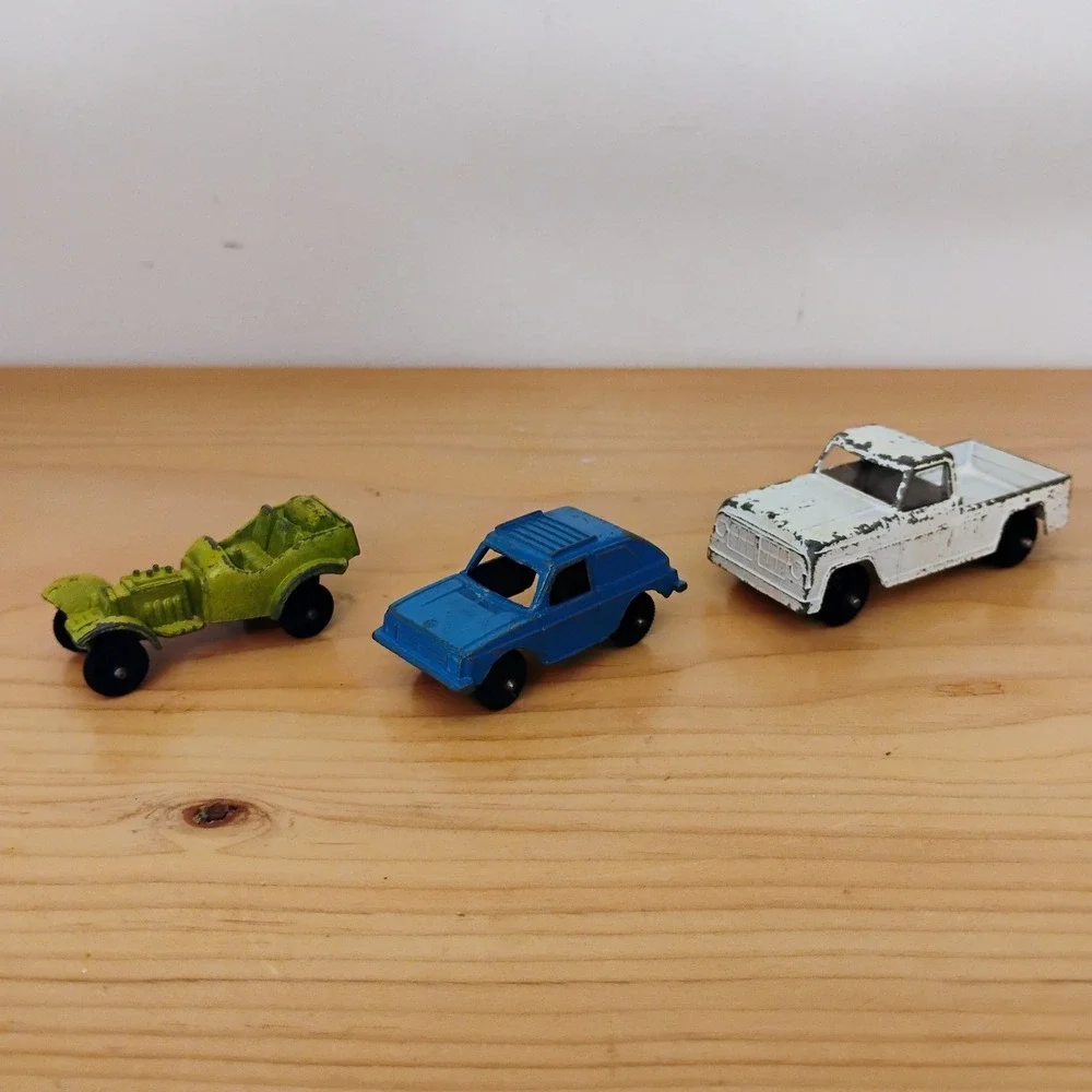 Vintage Tootsietoy Midgetoy Diecast Car Lot Of 3 Hot‎ Rod Pickup Truck Rabbit